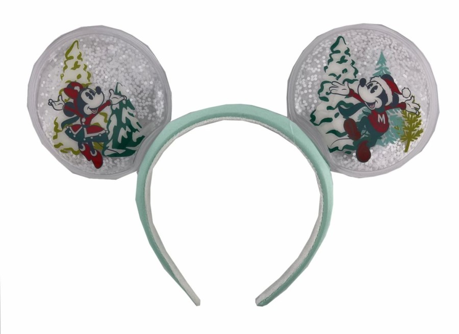 Hats * | Disney Ears Headband 2022 Holiday Snow Globe Mickey & Minnie