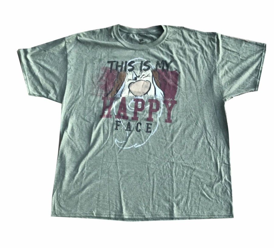 Adult * | Disney Shirt For Men Grumpy This Is My Happy Face Green