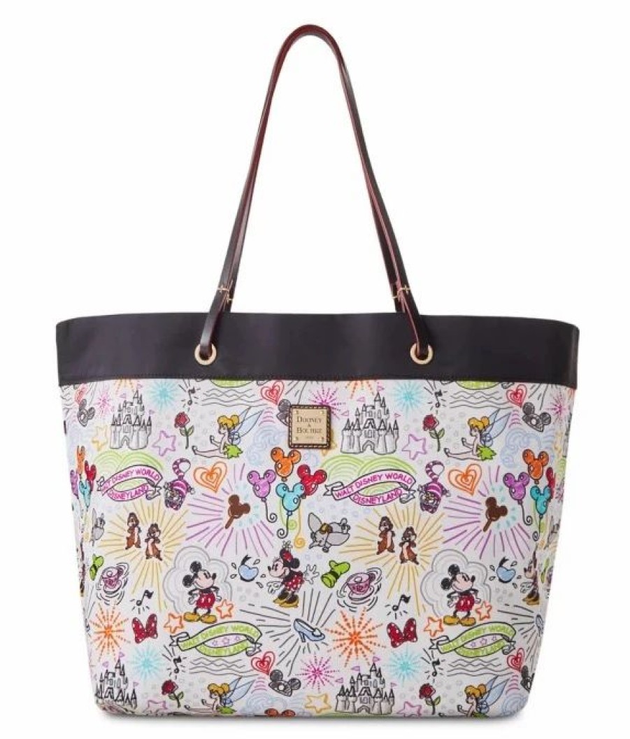 Bags And Totes * | Disney Dooney & Bourke Bag Sketch Reversible Nylon Tote