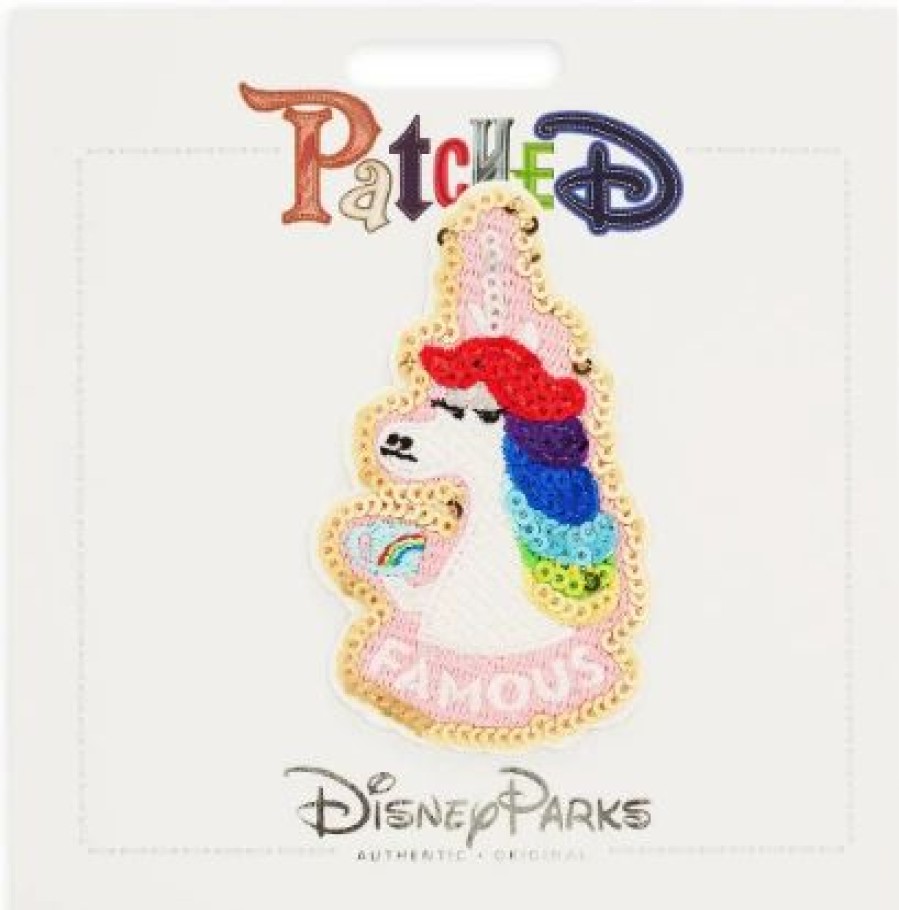 Accessories * | Disney Iron On Patch Patched Rainbow Unicorn Inside Out