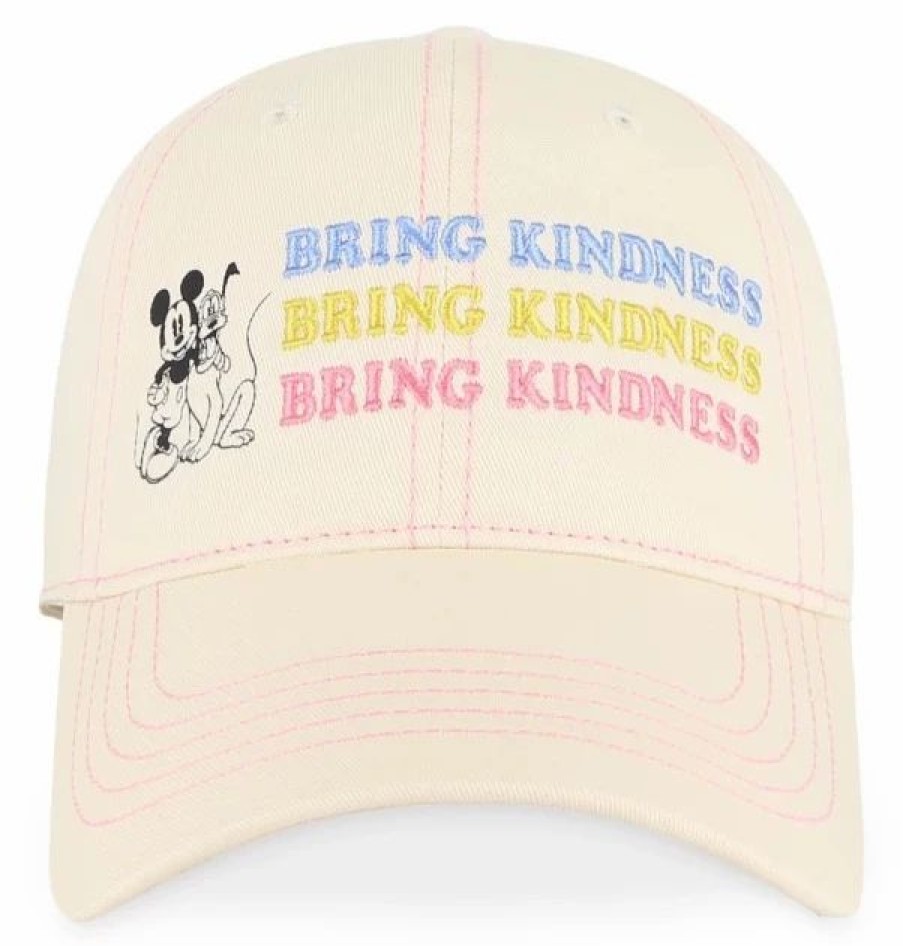 Hats * | Disney Hat Baseball Cap Mickey & Pluto Bring Kindness