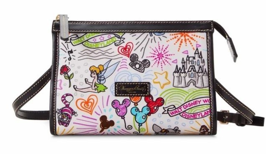 Bags And Totes * | Disney Dooney & Bourke Bag Sketch Nylon Crossbody Bag