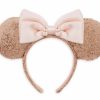 Hats * | Disney Ears Headband Minnie Mouse Rose Gold & Pink