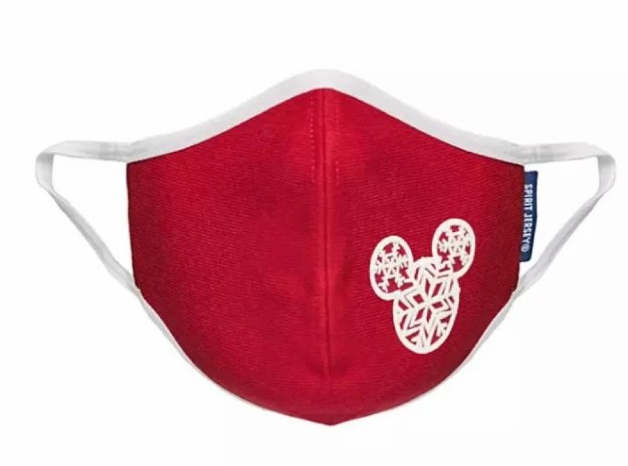 Accessories * | Disney Face Mask Holiday Mickey Mouse Icon Snowflake