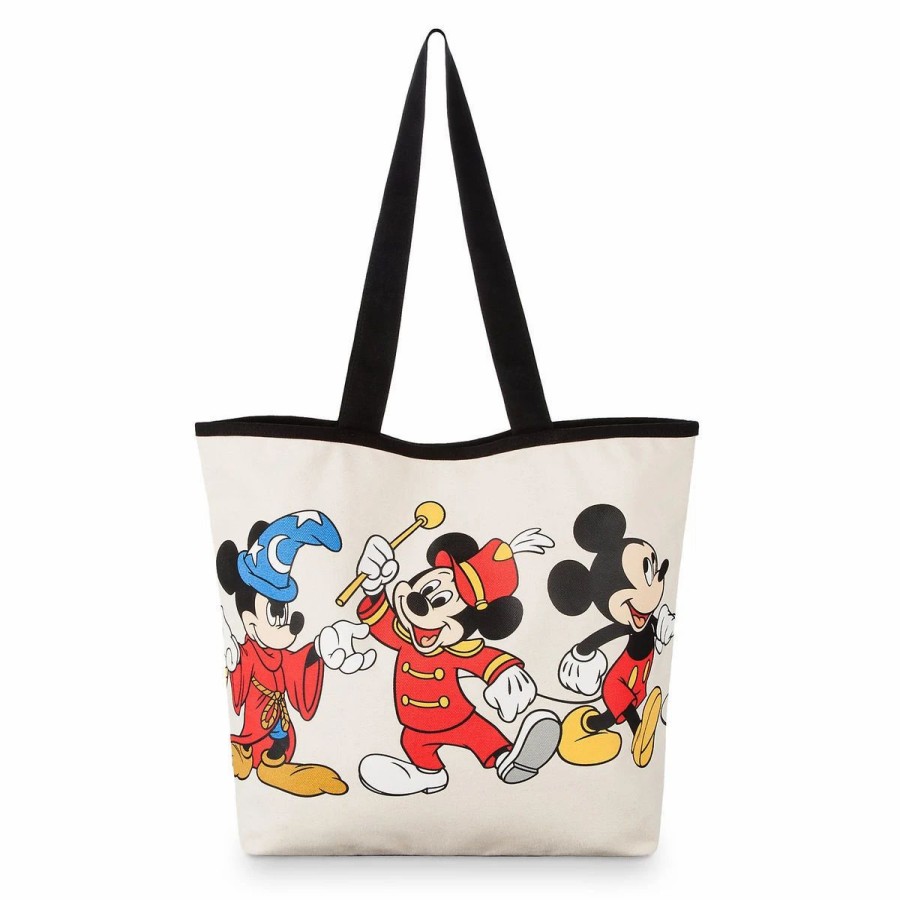 Bags And Totes * | Disney Tote Bag Mickey Mouse Through The Years Canvas