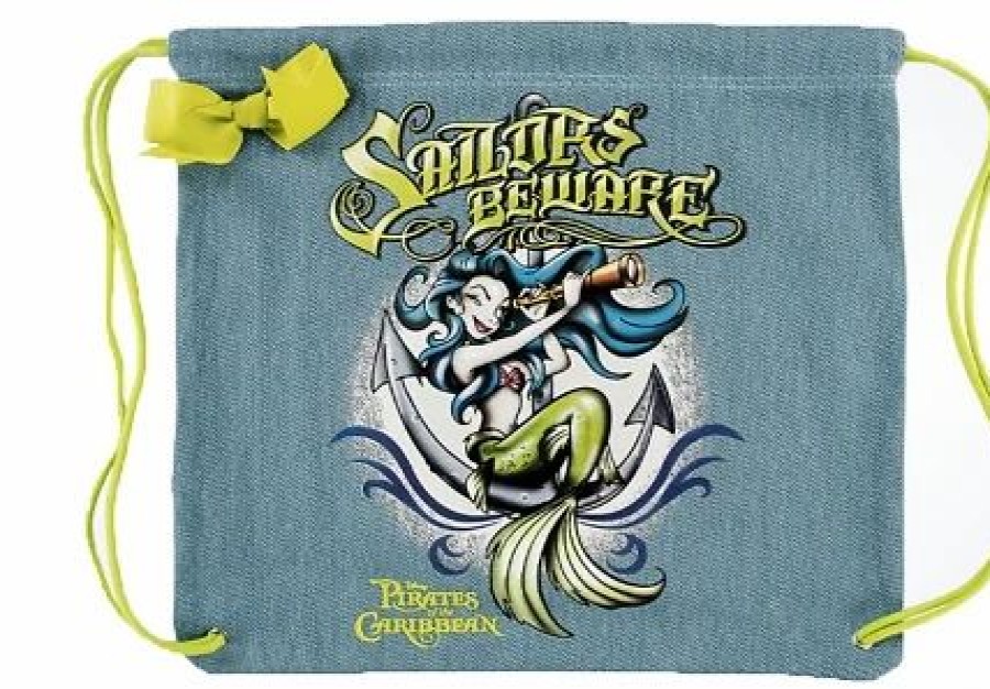 Bags And Totes * | Disney Drawstring Bag Mermaid Sailors Pirates Of The Caribbean