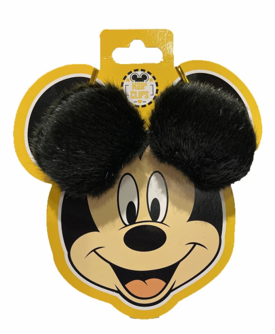 Accessories * | Disney Hair Clip Set I Am Mickey Mouse Plush Ears