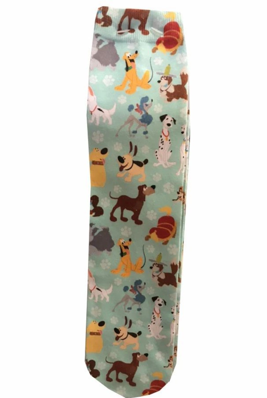 Socks * | Disney Crew Socks For Adults Disney Dogs