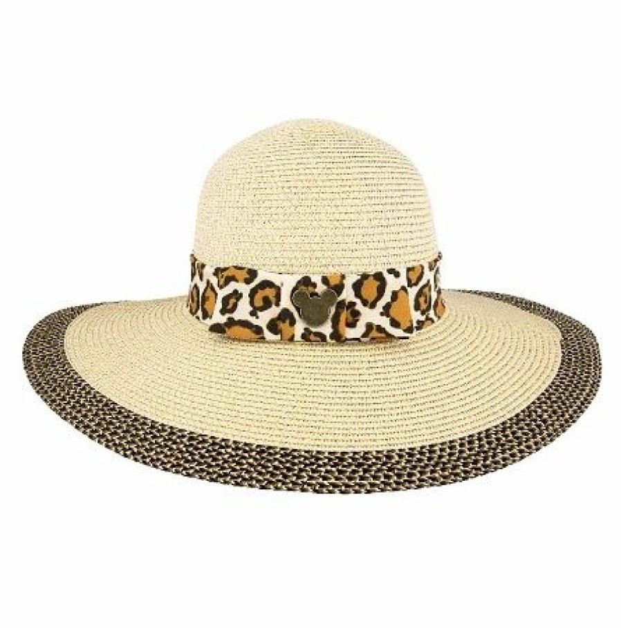 Hats * | Disney Straw Hat For Women Animal Kingdom Animal Print