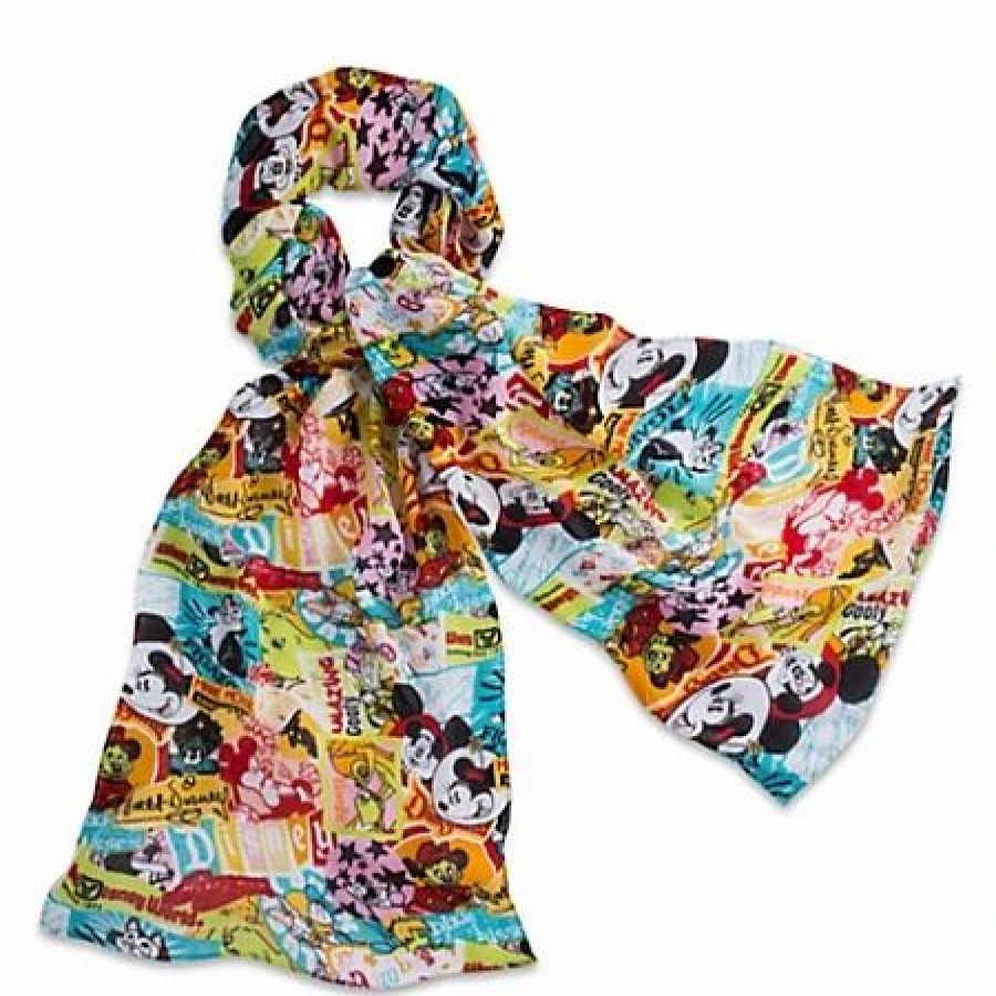 Accessories * | Disney Scarf Mickey Collage Print