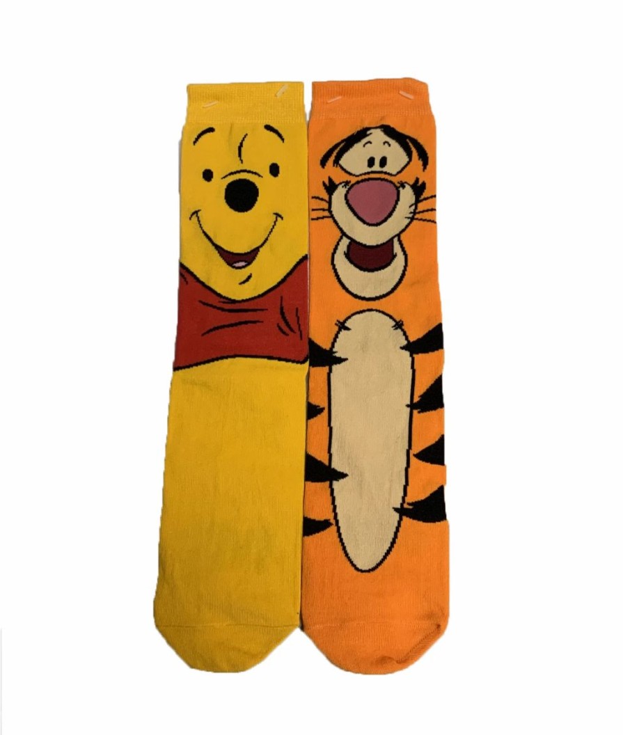 Socks * | Disney Socks For Adults Winnie The Pooh Winnie The Pooh And Tigger