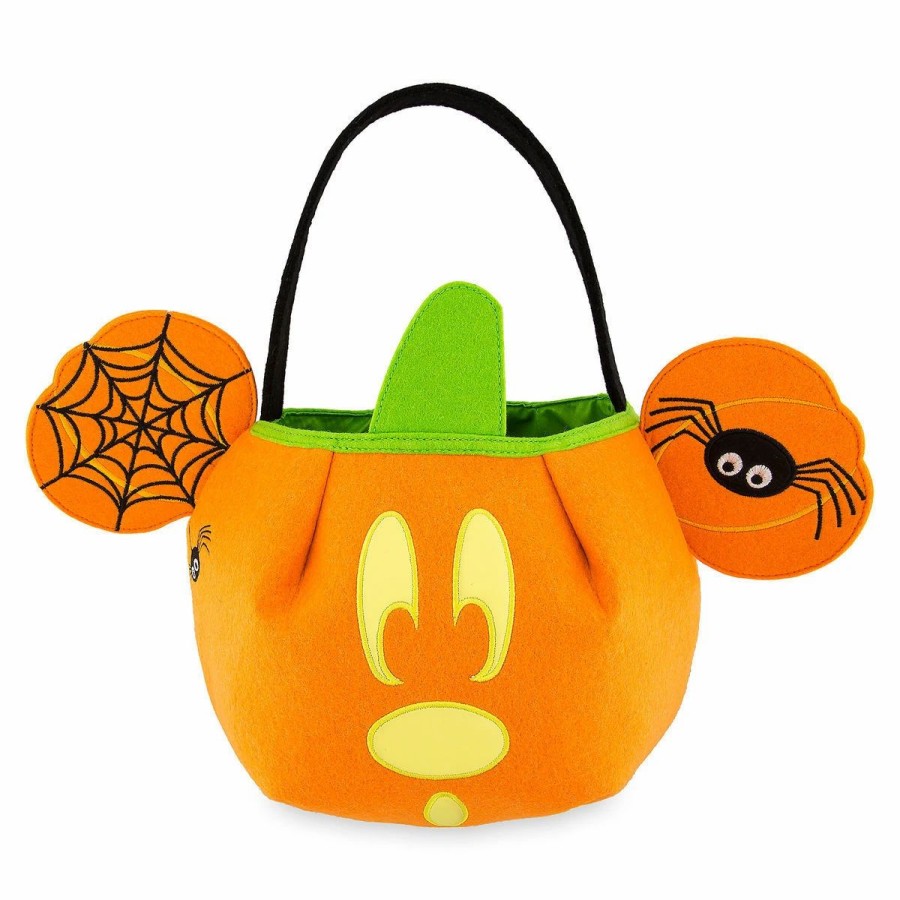 Bags And Totes * | Disney Trick Or Treat Bag Mickey Mouse Pumpkin Felt