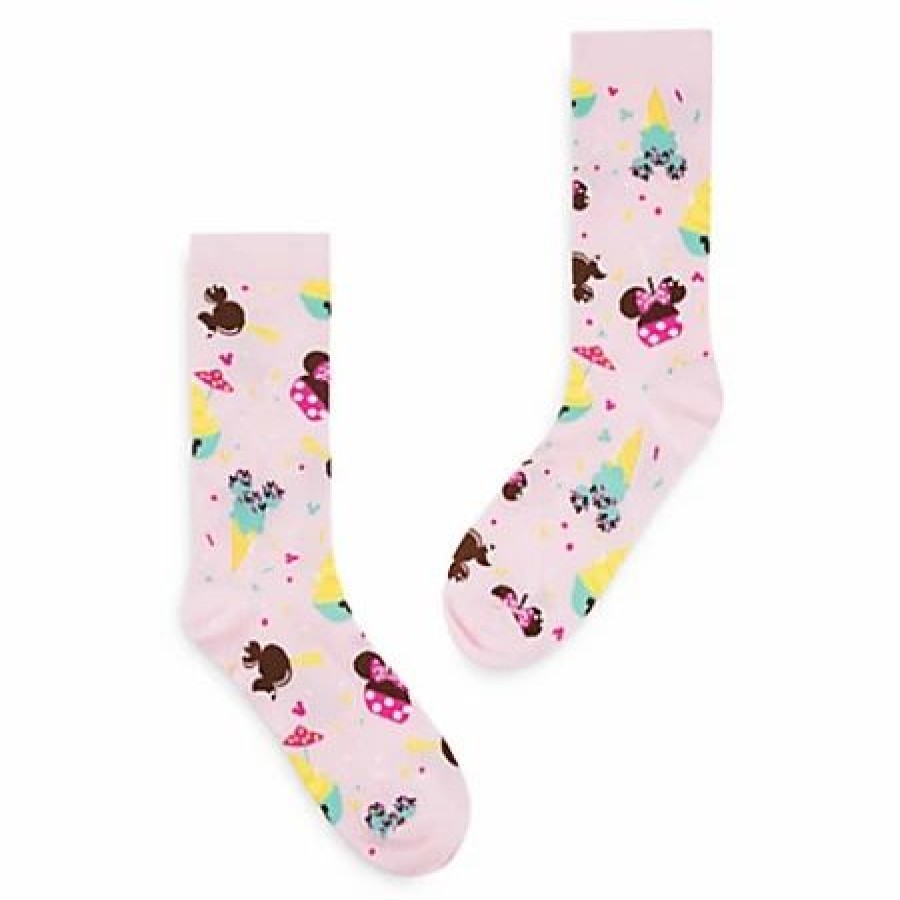 Socks * | Disney Socks For Adults Parks Snacks Stretch Socks