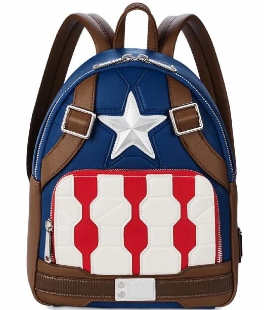 Bags And Totes * | Disney Loungefly Backpack Captain America