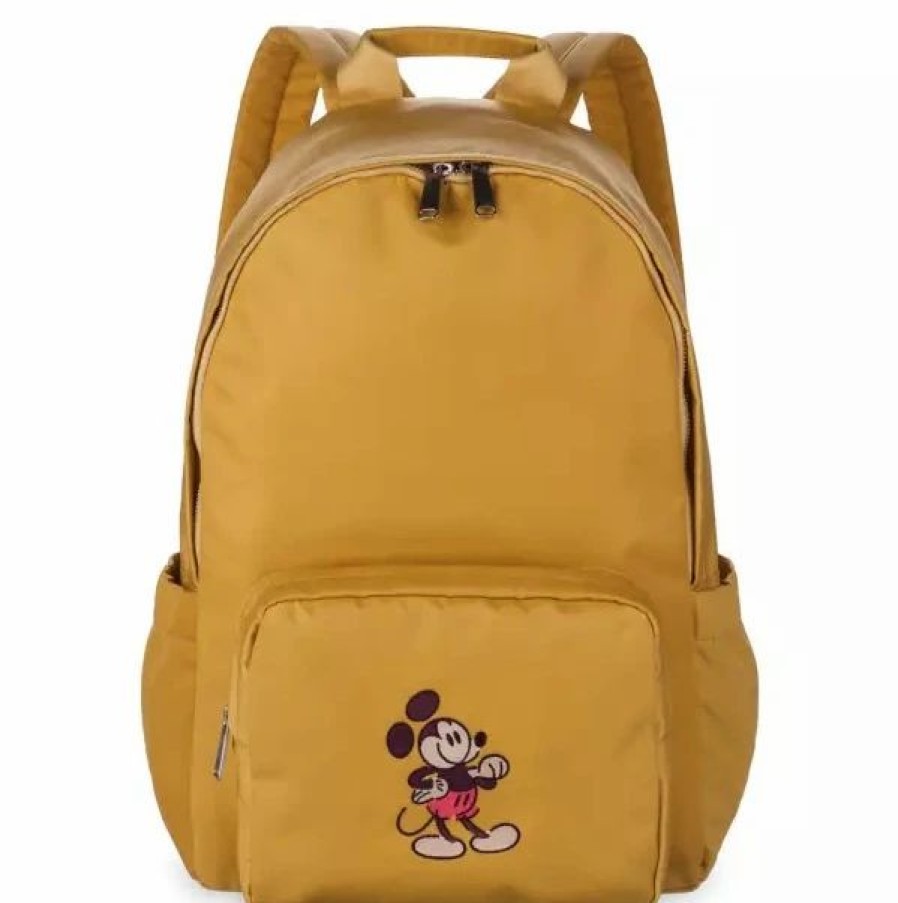 Bags And Totes * | Disney Backpack Bag Mickey Mouse Genuine Gold