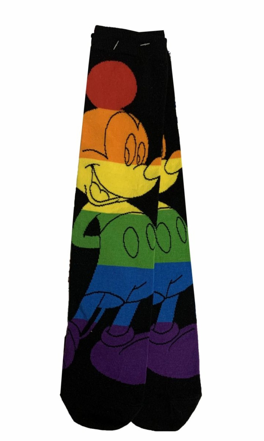 Socks * | Disney Socks For Adults Mickey Mouse Rainbow